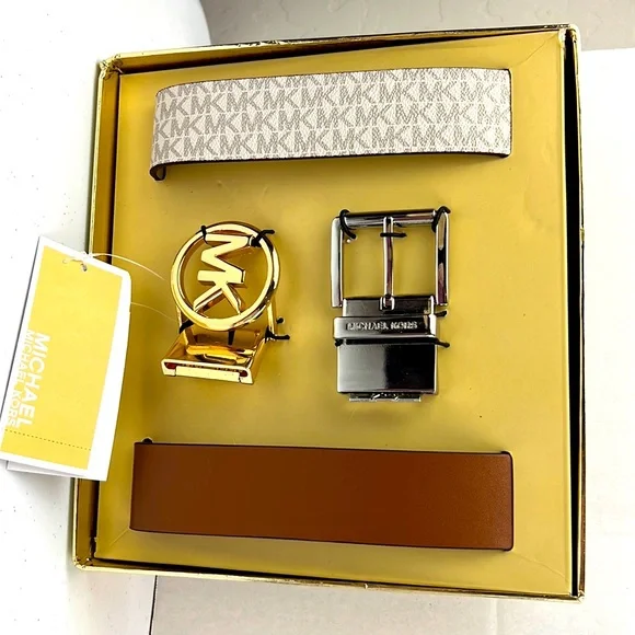 Michael Kors Reversible Gold Belt Set Michael Kors Women main image 2
